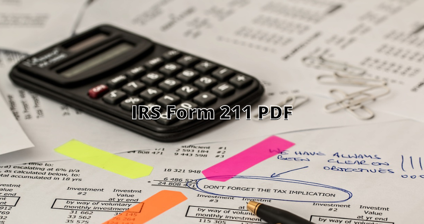 IRS Form 211 PDF ⏬